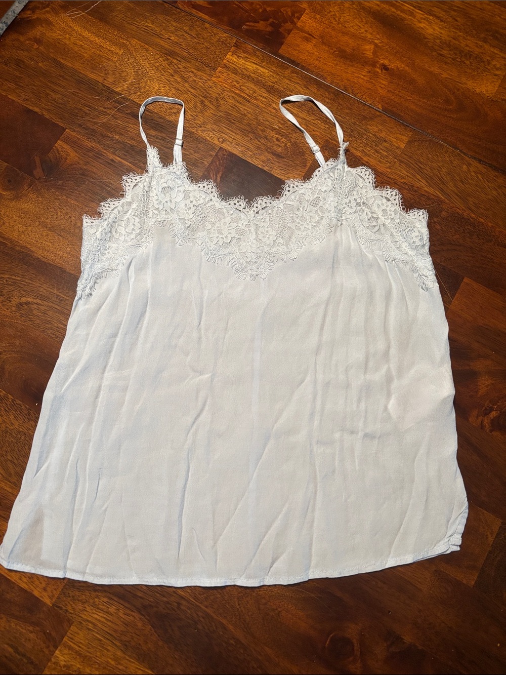 Abercrombie & Fitch Light Blue Lace-Trim Camisole